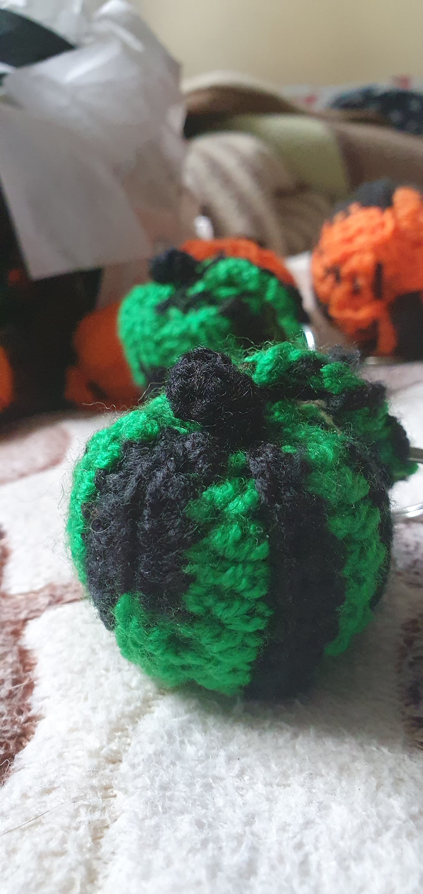 Pumpkin Crochet Key chain