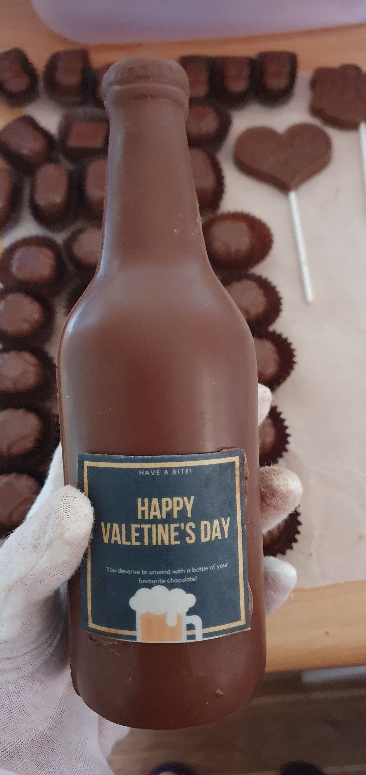 Milk Chocolate Beer Bottle