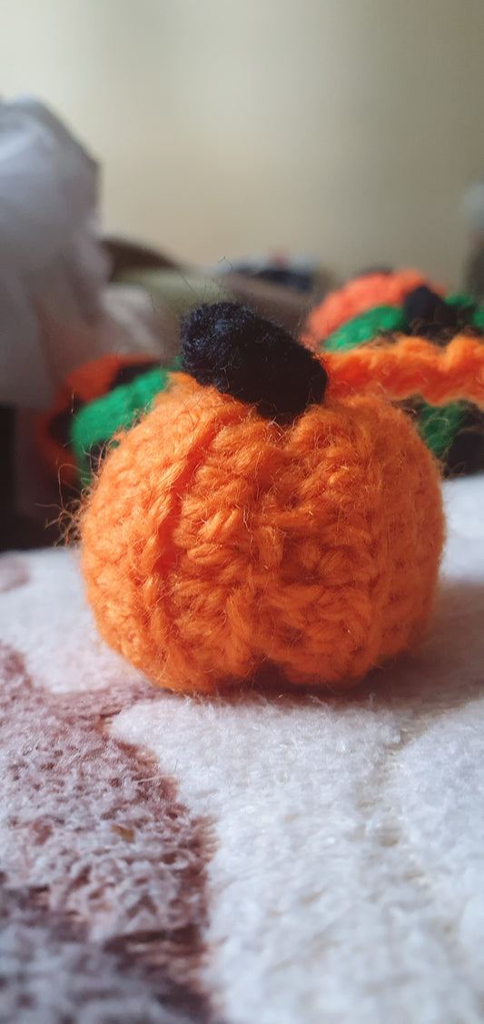 Pumpkin Crochet Key chain