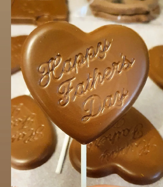 Chocolate "Happy Father's Day" lollipop