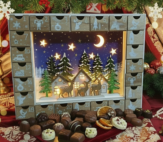 Light Up Wooden Advent Calendar